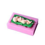 Y&amp;XL&amp;H Sleeping Baby Shape Fondant Mold Cake Decoration Mold N2