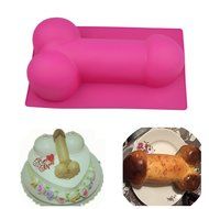Vi Bachelorette Party Penis Cake Mold Silicone, Hilarious Jelly Mold, Funny Loaf Pan, 11 Inch N3