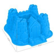 ANPHSIN Creative DIY Silicone Cake Mold-Single Cavity Castle Shape Bakeware Collection Cake Pan-Green N5