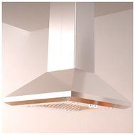 ELICA ELI136SS Island Chimney Hood with 1,200 CFM Internal Blower, Hush Sound Suppression, 2 Dishwasher-Safe Stainless...