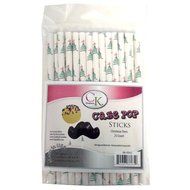 CK Products Cake Pop Sticks Christmas Trees, 6-Inch