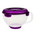 Lock &amp; Lock 12.5 Cup Mixing Bowl with Side Measurements, Plum