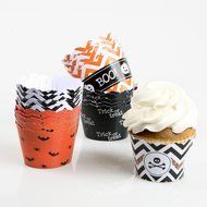 Happy Halloween - Assorted Halloween Party Cupcake Wrappers - Set of 24