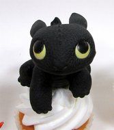 HOW TO TRAIN YOUR DRAGON 6 Piece CUPCAKE Topper Set Featuring 6 How to Train Your Dragon Figures, Figures Average... N7