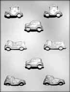 CK Products Funny Cars and Fire Truck Chocolate Mold