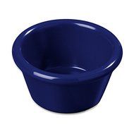 Set of 72; Clipper 1.5 oz Melamine Ramekin; Smooth Finish; Blue Color; Dishwasher and Microwave Safe