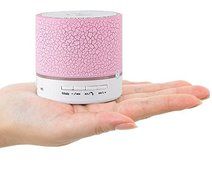 Booole,Mini LED Colorful Lighting Speaker Wireless Bluetooth Subwoofer with Handsfree Microphone Radio for Phone N4