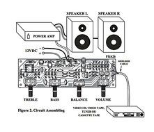 Tone Control Stereo for Power Amplifier Electronic Circuit Kit : FA626