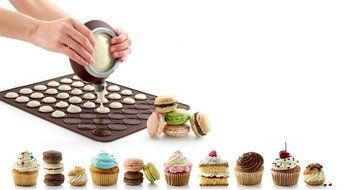 Alice Windowshop Macaron Baking Set Food grade Silicone Brown N2
