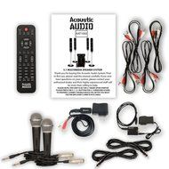 Acoustic Audio AAT1000 Tower 5.1 Speakers with Bluetooth Optical Input 2 Mics and 2 Extension Cables