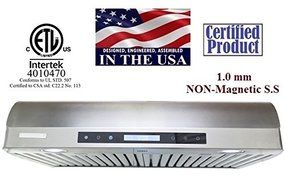 XtremeAir PX14-U36 Low Profile Under Cabinet Mount Range Hood with 900 CFM Baffle Filters, 36" N5