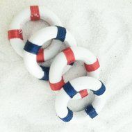 Boat Life Rings Swim Rings Miniature Fairy Garden set of 4, Aquarium Terrariums Miniature Gardens Doll House Cake...