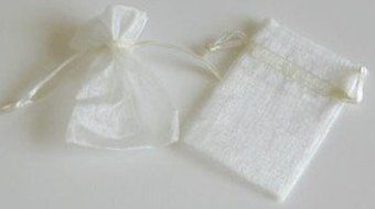 Rina&#039;s Garden Creations Organza Favor Bags - 3&quot;X4&quot; Ivory Color, Pk Of 120