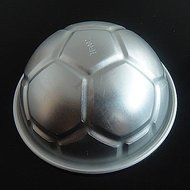 3D Half Football Baking Cake Pan Fondant Cookie Baking Chocolate Tin Mold Cutter N2
