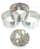 Stainless Steel Cutters/ Food Ring Sets (3 rings 1 tamper ) N2