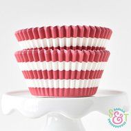 Rugby Stripe Navy BakeBright Greaseproof Cupcake Liners N10