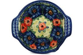 Polish Pottery Roaster with Handles and Spout 9-inch UNIKAT N5