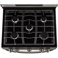 LG LRG3081BD 30" Black Stainless Steel Gas Sealed Burner Range - Convection N4