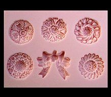 Handmade Silicone Mold /Cake Decoration Mould/mini Flowers and Bow Mold 764-iu986