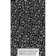Snowflakes #2 White Cocoa Butter Chocolate Transfer Sheet by GSA