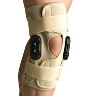 Swede-O Hinged Knee Wrap Flexion/Extension - Lg Beige