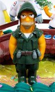 SIMPSONS 14 Piece Birthday CAKE Topper Set Featuring Simpsons Figures and Decorative Themed Accessories - Figures... N9