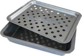 2-Piece Broiler Pan Small Toaster Oven Range Stove Rack- Kitchen Tools &amp; Gadgets N2