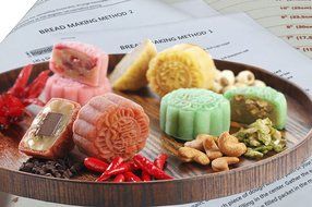 Lucky Gourd Mid Autumn Festival DIY Mooncake Mold- 16 Pcs Mode Pattern for 4 Sets, 50g / 100g (White) N3