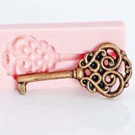 Skeleton Key Silicone Mold Food Safe Fondant, Chocolate, Candy, Resin, Polymer Clay Mold. Flexible easy to use... N3