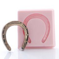 Small Horse Shoe Silicone Mold Chocolate, Fondant, Candy, Resin, Clay, Flexible and Easy to Use. N4