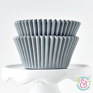 Solid Gray BakeBright Greaseproof Cupcake Liners N19