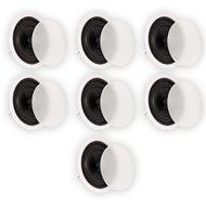 Theater Solutions TSS8C In Ceiling 8" Speakers Surround Sound Home Theater Deluxe 7 Speaker Set TSS8C-7S