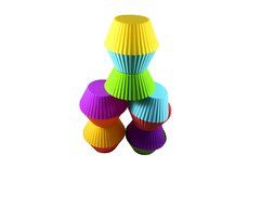 Set of 12 Silicone Colors Baking Cups, Silicone cupcake molds, Reusable muffin liners N5