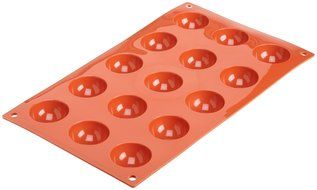 Silikomart Siliconflex Half-Sphere Mold, 1.57 Inch Diameter x 0.78 Inch High