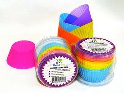 Bestdeal Silicone Baking Cups Standard Non- Stick Food Grade Baking Molds for Muffin Neon Colored Reusable Cup... N2