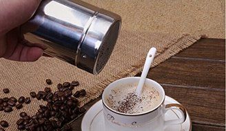 Stainless Cocoa Cappuccino Coffee Decorating Latte Art Barista Tool Mesh shaker N5
