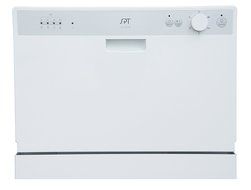 SPT SD-2202W Countertop Dishwasher with Delay Start, White N3