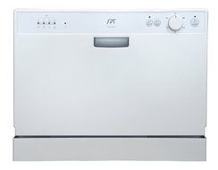 SPT SD-2202W Countertop Dishwasher with Delay Start, White N6