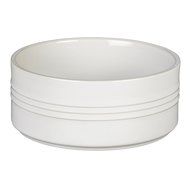 Le Creuset of America Stoneware Souffle Dish, 1-Quart, White