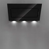 Quasar Wall hood 36"/90cm 500cfm-Black Glass, Touch through glass electronic control 4 speed, delayed shut off...