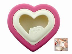 HAKSEN Sandwich Mold,Heart Shape,Red N5