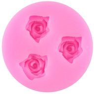 BING CUI Silicone Rose Flower Cake Decorating Mold with Box, Set of 4 N4
