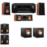 Klipsch RP-150M-CH Monitor Speaker 5.2 R112SW Denon AVR-X2100W