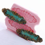 Victorian Scroll Work Silicone Mold Food Safe Fondant, Chocolate, Candy, Resin, Polymer Clay, Craft, Jewelry Food... N6