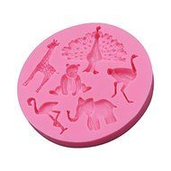 Sher Peacock/Elephant/Deer Animal Silicone Chocolate Mould,Sugarcraft Silicone Molds,Silicone Mold Decoration... N2