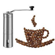 Manual Coffee Grinder, Amado Coarse Coffee Grinder Brushed Stainless Steel Manual Coffee Grinder N4