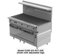Vulcan EV60-SS-5HT-208 Restaurant Range electric 60" (5) hot tops (1) standard &amp;