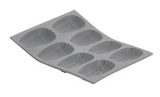 DeBuyer Elastomoule 8-Madeleines Silicone Mold