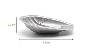 Astra shop Non-stick Single Madeleine Mold/ Shell Baking Pans/ Tart Pans/ Baking Molds, Set of 6(3"x 2") N5