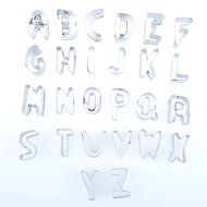 Cosmos &reg; Set of 26 Mini Fondant Alphabet Number Cookie Baking Cutters